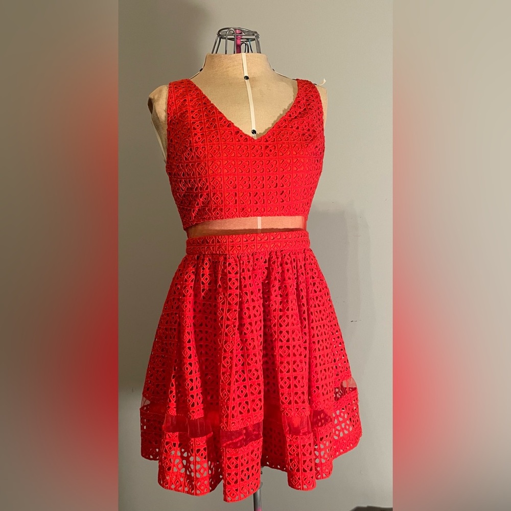 Bebe red party dress
